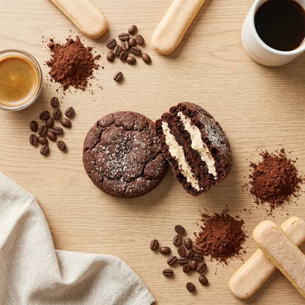 Tiramisu Cookies — Coffee, cocoa & mascarpone — the dessert, in a cookie